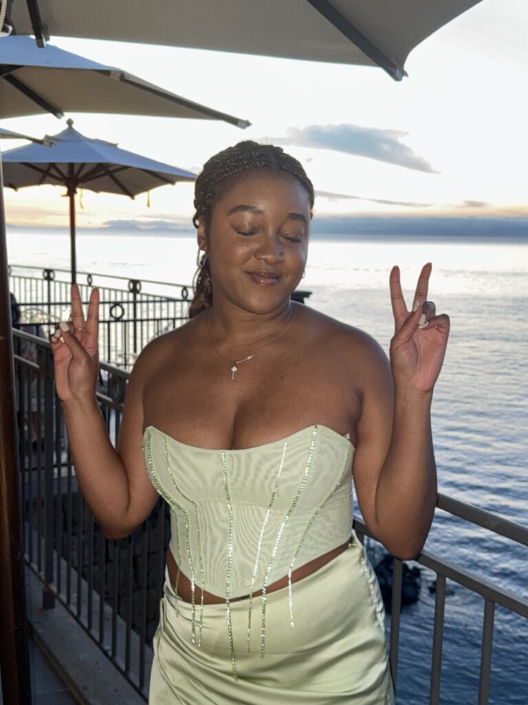 Picture of me on my 26th birthday in a bar in Sorrento, Italy.